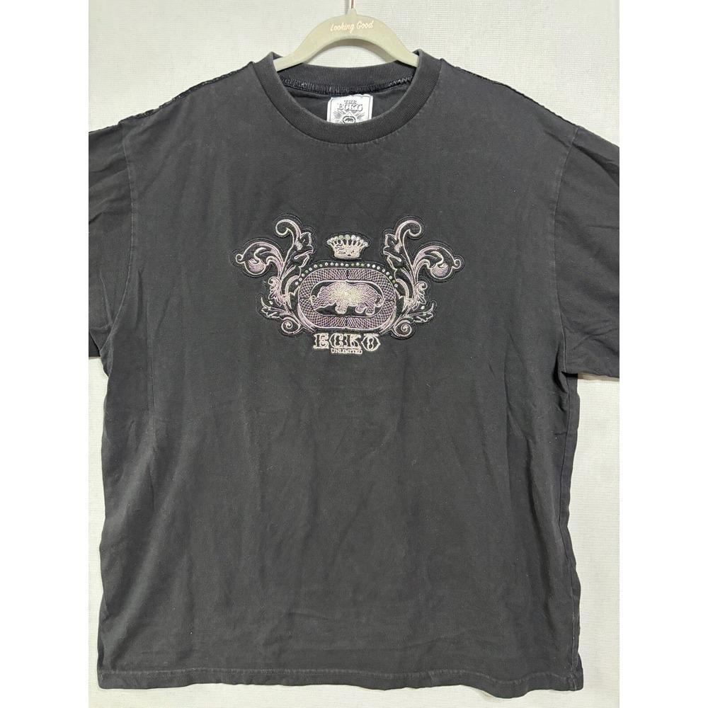 ECKO UNLTD T-Shirt Men's Size X-Large Black Short Sleeve Crew Neck 100% Cotton